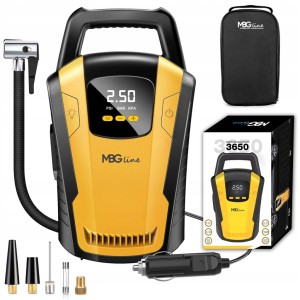 Kompresor samochodowy MBG Line 3650 żółty 120W