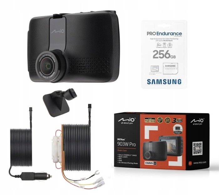 REJESTRATOR TRASY MIO MiVue 903W Pro HDR STARVIS 2, SMARTBOX + KARTA 256GB