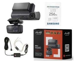 WIDEOREJESTRATOR MIO MIVUE 956WD Dual 4K HDR + 256GB PRO + MIO SMARTBOX IV
